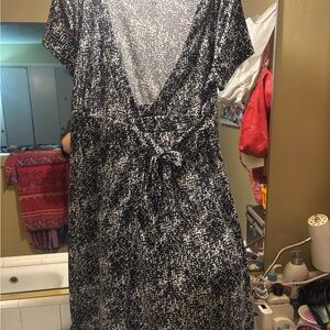 Elegant Black and White Women's Dress